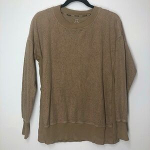 Aerie Chilled Out Pullover sweater Sz XS Brown Oversized Soft Loungwear